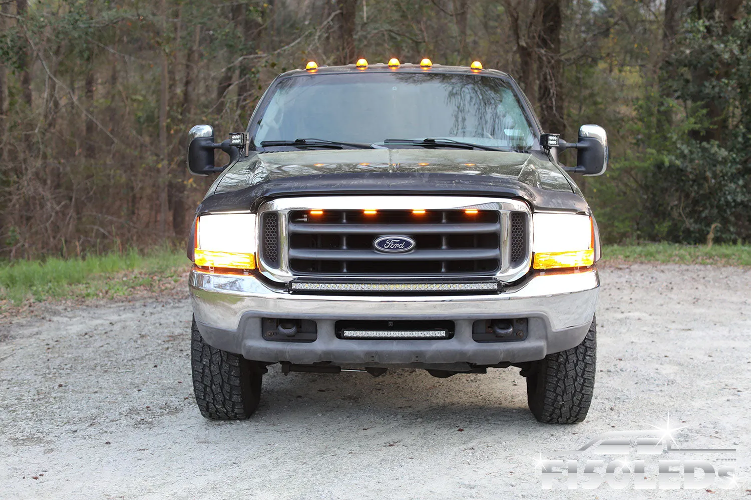 1998 - 2007 F250 Super Duty RAPTOR STYLE EXTREME LED GRILL KIT