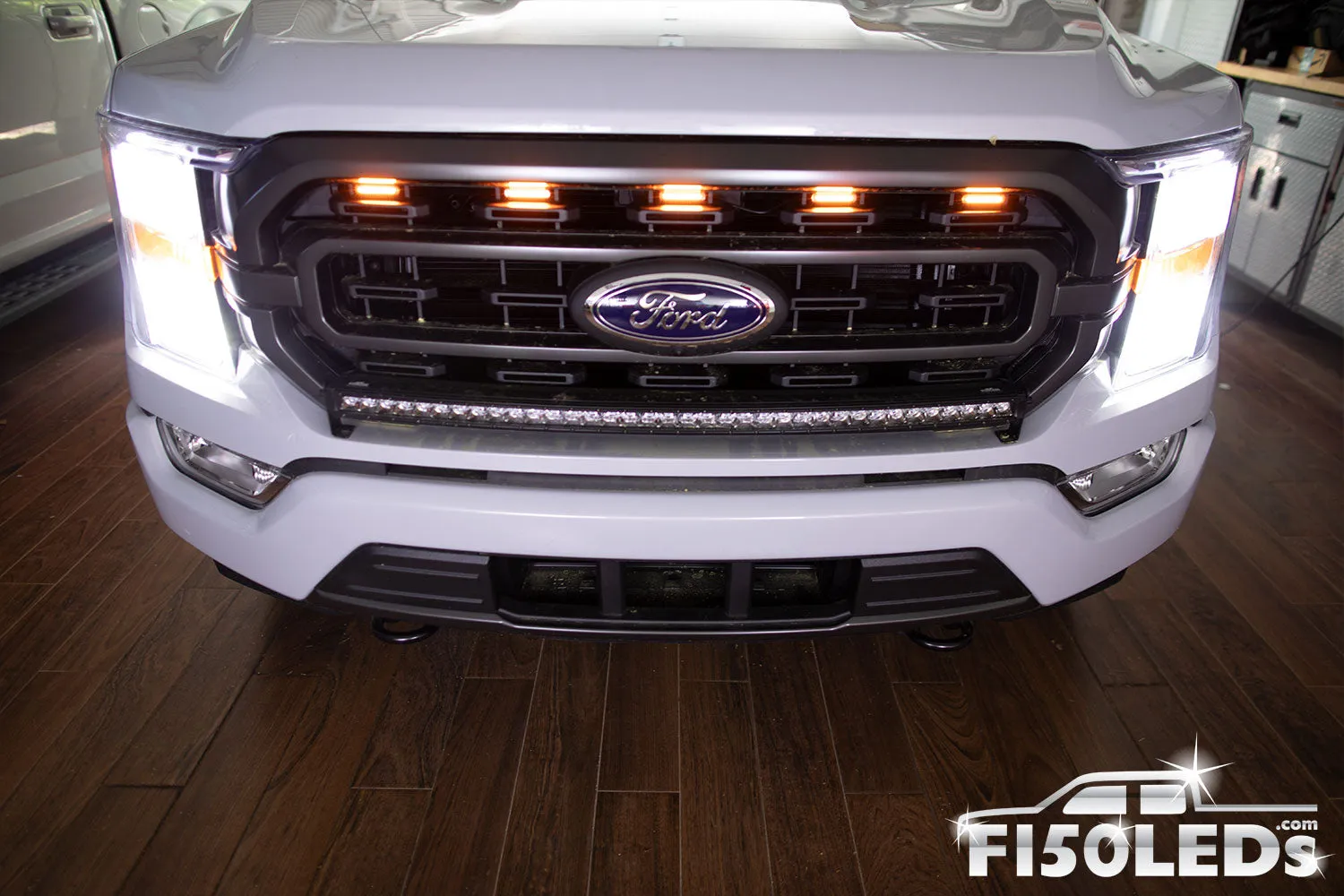 1998 - 2007 F250 Super Duty RAPTOR STYLE EXTREME LED GRILL KIT