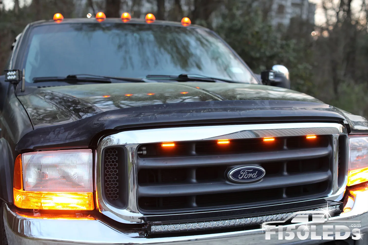 1998 - 2007 F250 Super Duty RAPTOR STYLE EXTREME LED GRILL KIT