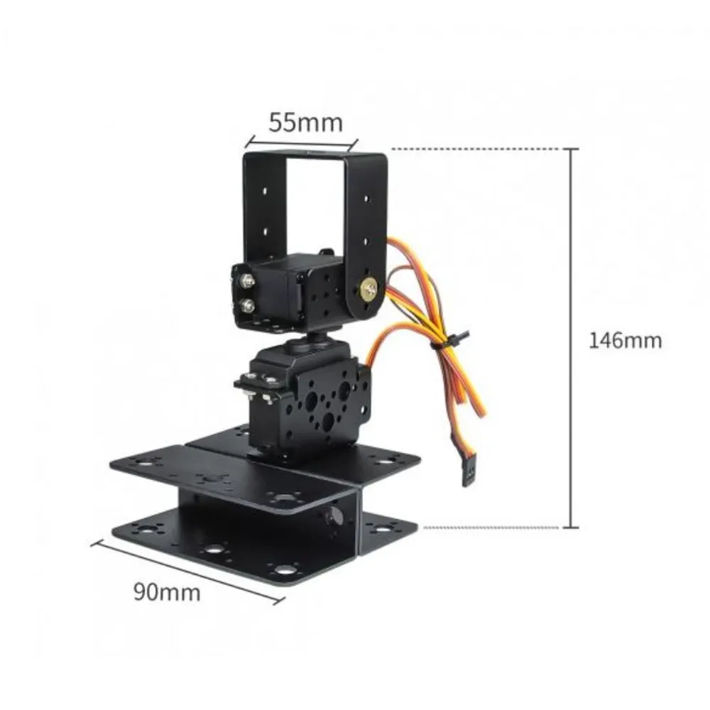 2 Axis Pan Tilt Brackets For Camera/Sensors for Servo MG90S