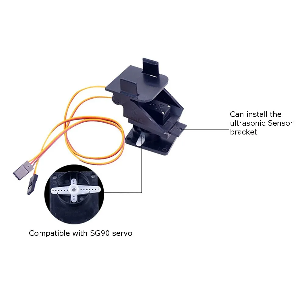2 Axis Pan Tilt Brackets For Camera/Sensors for Servo MG90S