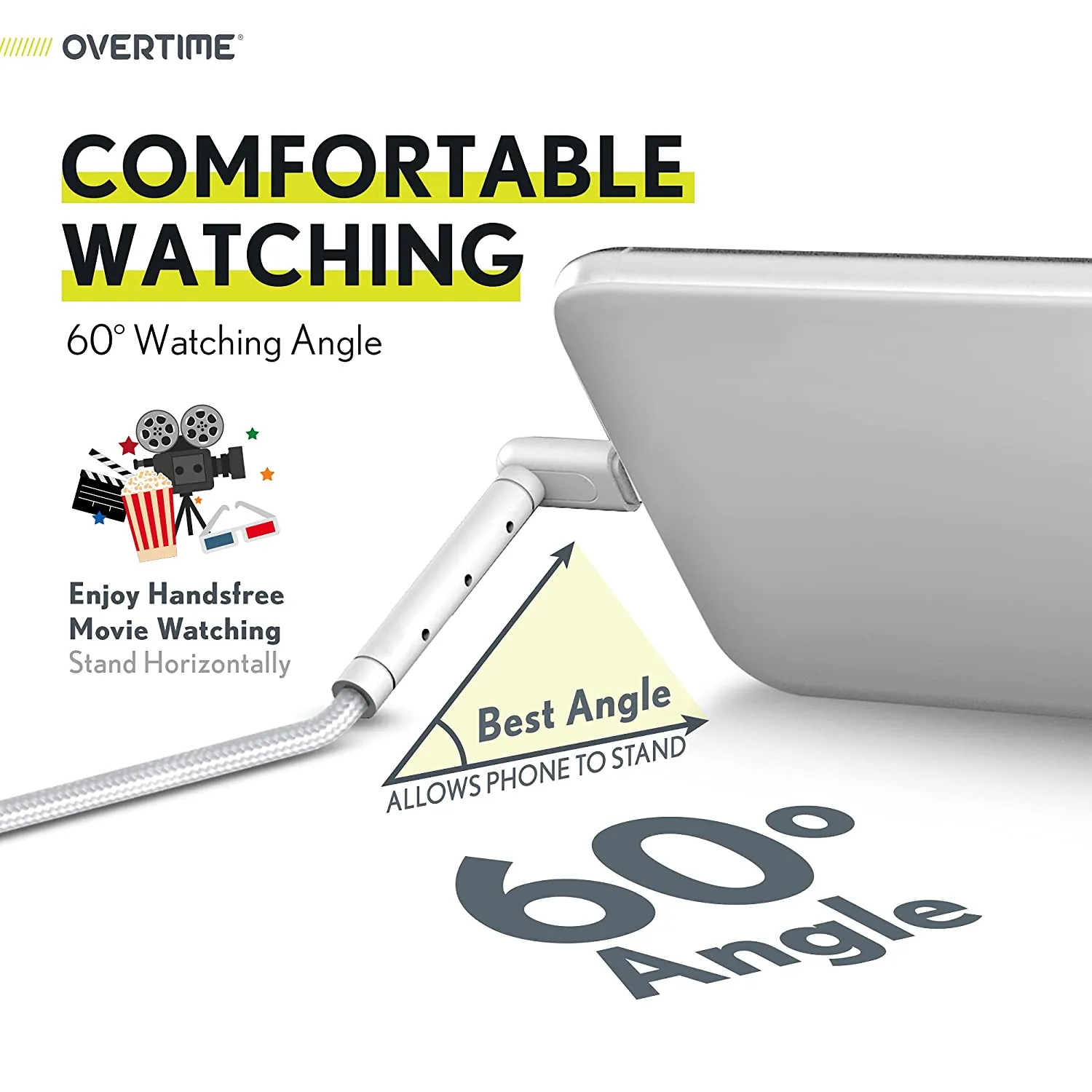 2-in-11 Charging Cable with Built in Stand