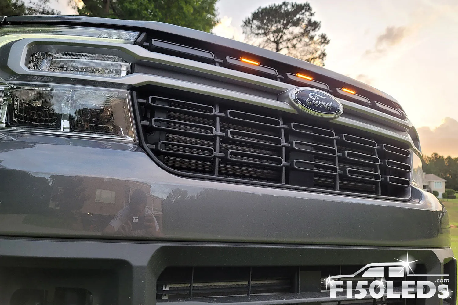 2022 - 2024 Ford Maverick Raptor Style Extreme Amber LED Grill Kit