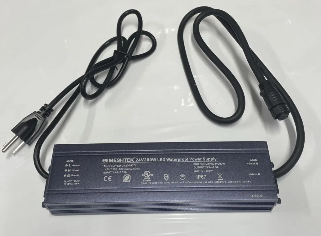 24v 8.3amp Power supply for Permanent Christmas Light Controllers