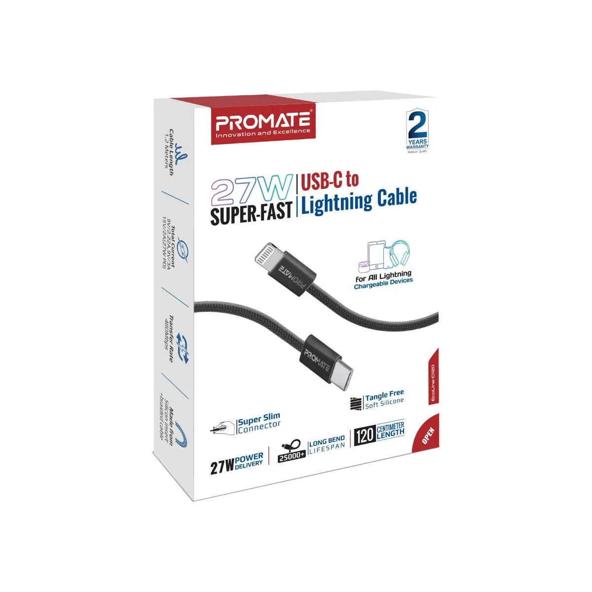 27W Super-Fast USB-C to Lightning Cable