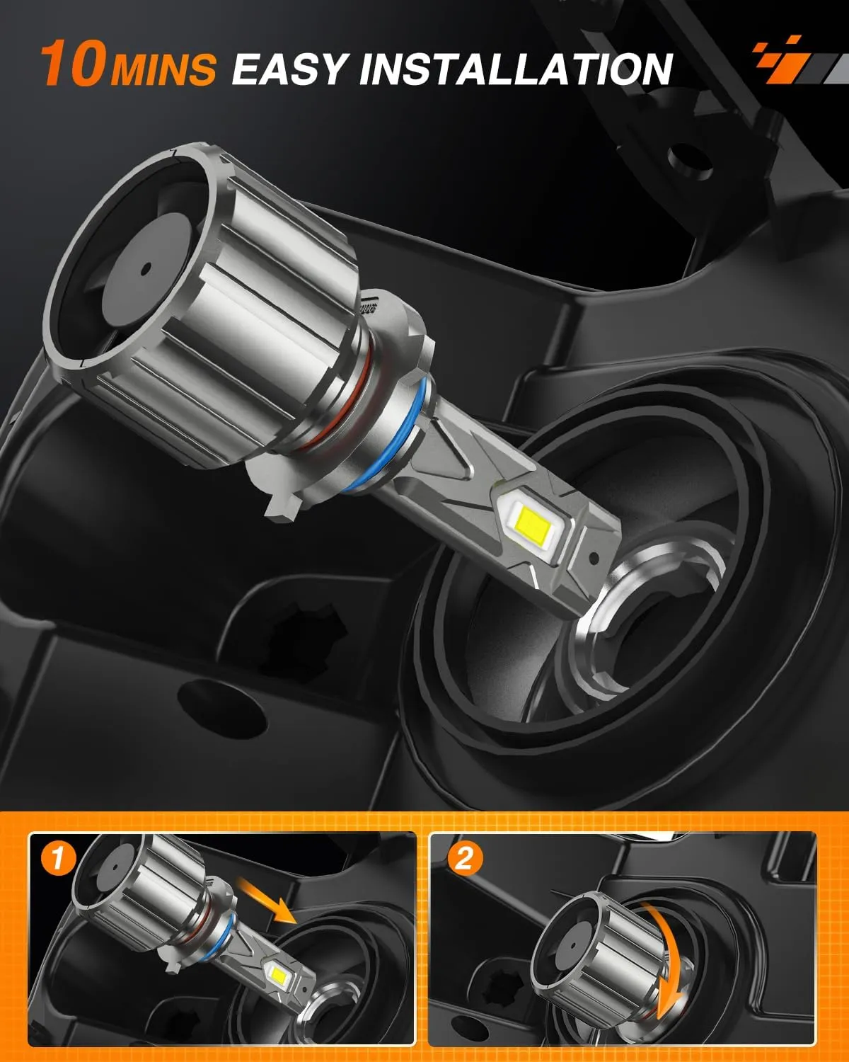 9006/HB4 LED Headlight Bulbs FS1 Series | 2 BULBS