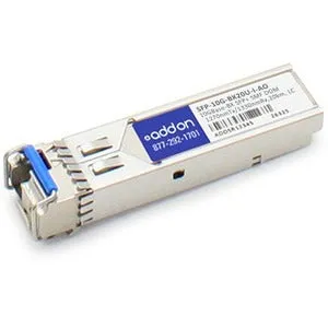 Addon Cisco Sfp-10G-Bx20U-I Compatible Taa Compliant 10Gbase-Bx Sfp  Transceiver (Smf, 1270Nmtx/1330Nmrx, 20Km, Lc, Dom, Rugged)