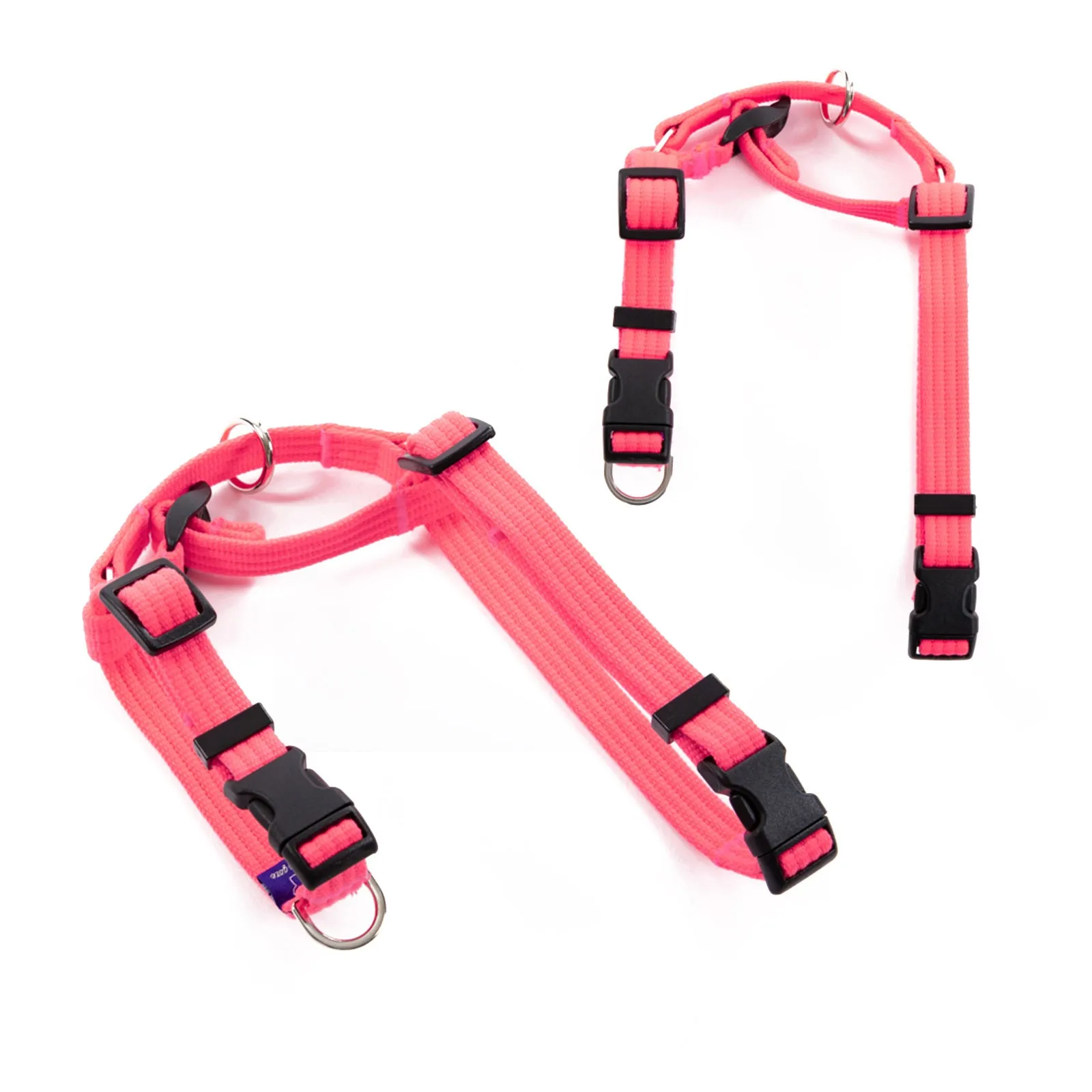 Adjustable No-Pull Dog Harness, Double-Lined Straps L Neon-Pink
