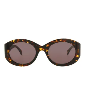 Alaia Womens Round/Oval Havana Havana Brown Fashion Designer Eyewear