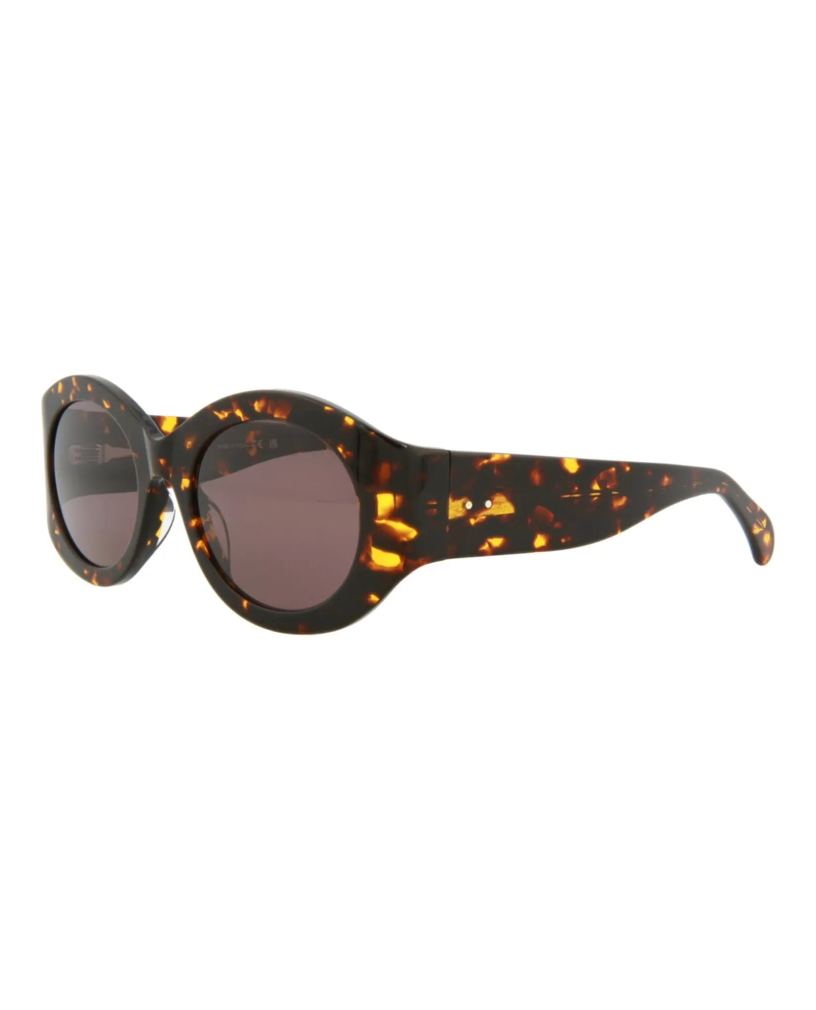 Alaia Womens Round/Oval Havana Havana Brown Fashion Designer Eyewear
