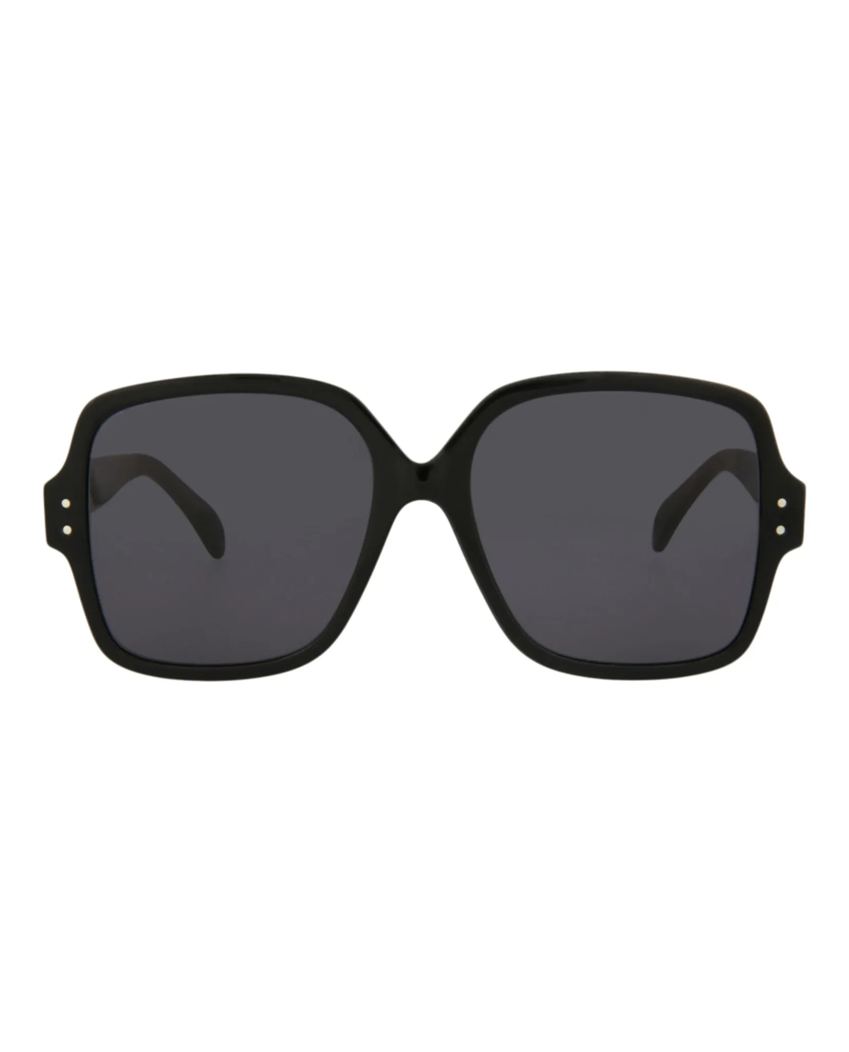 Alaia Womens Square/Rectangle Black Black Grey Fashion Designer Eyewear