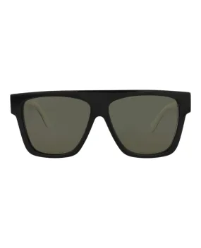 Alexander McQueen Mens Square/Rectangle Black Black Green Fashion Designer Eyewear