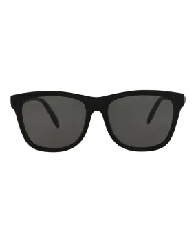 Alexander McQueen Unisex Square/Rectangle Black Black Grey Fashion Designer Eyewear