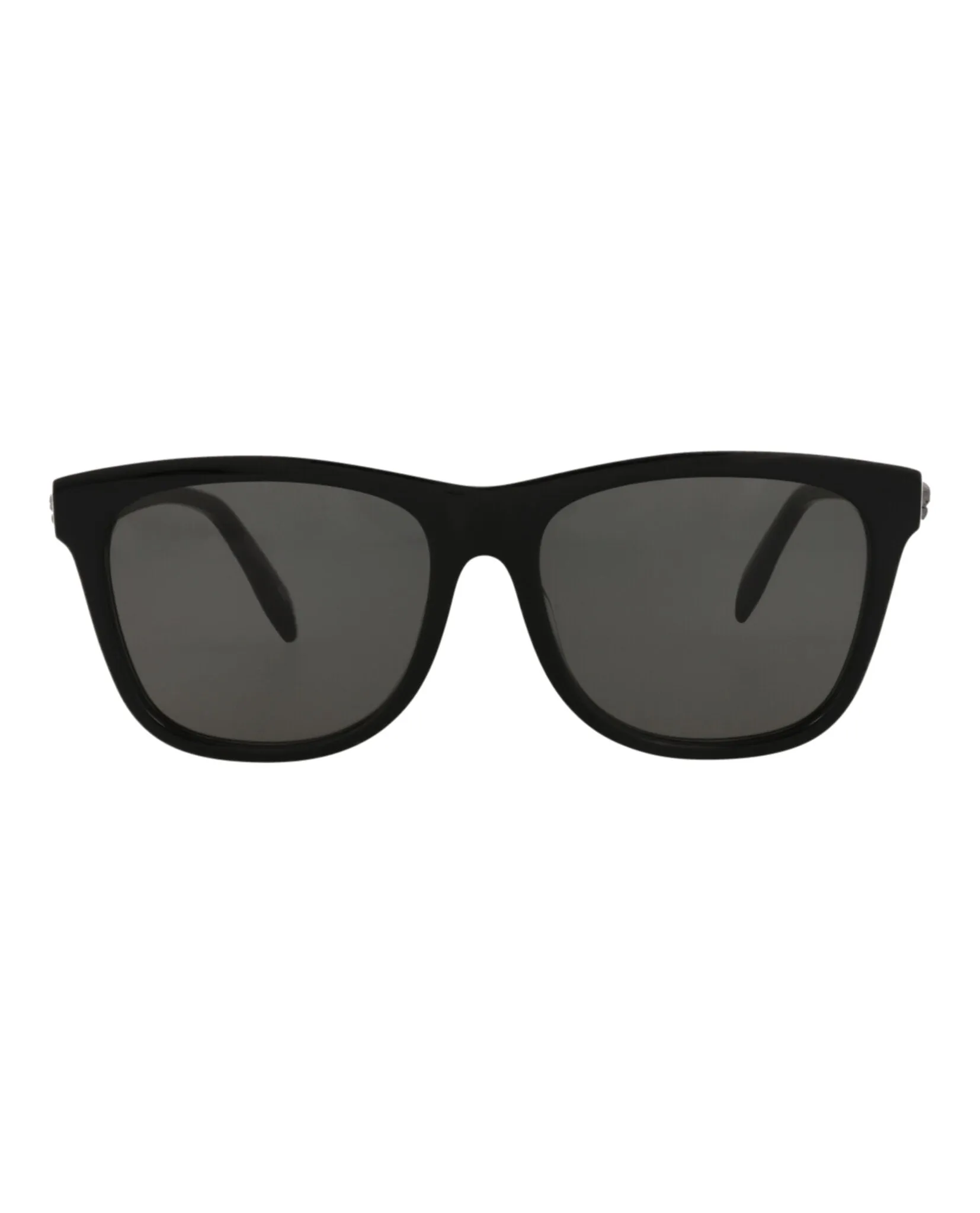 Alexander McQueen Unisex Square/Rectangle Black Black Grey Fashion Designer Eyewear