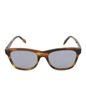 Alexander McQueen Unisex Square/Rectangle Yellow Yellow Blue Fashion Designer Eyewear