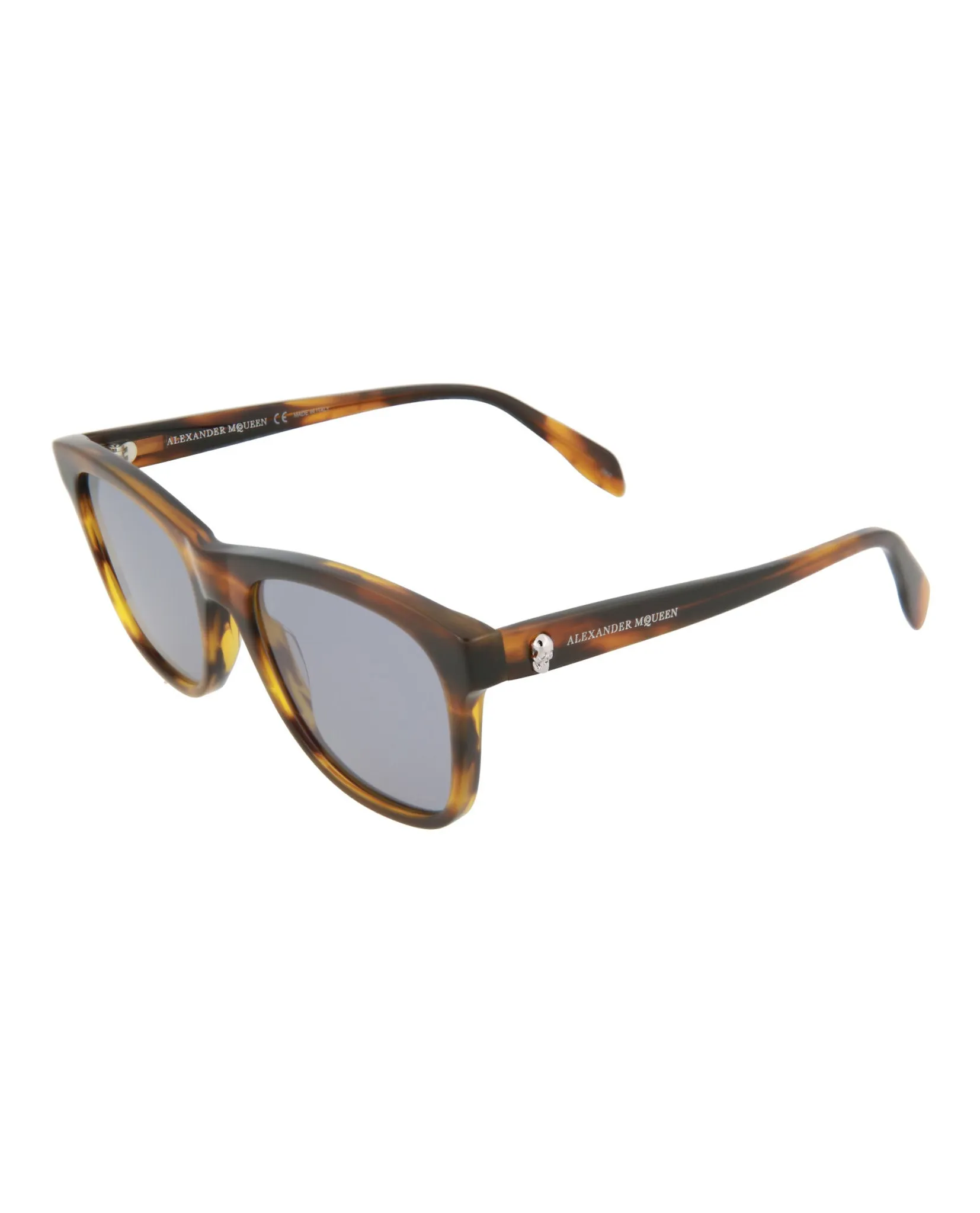 Alexander McQueen Unisex Square/Rectangle Yellow Yellow Blue Fashion Designer Eyewear