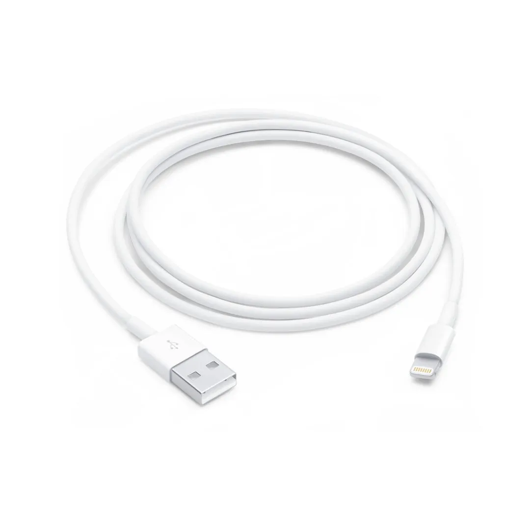 Apple iPhone 5W Mobile Charger With Lightning To Usb Charge and Data Sync Lightning Cable 1M White