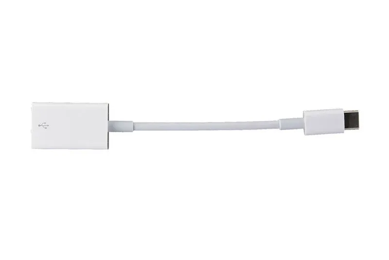 Apple ( MJ1M2AM/A ) USB Type - C to USB Female Adapter for USB - White