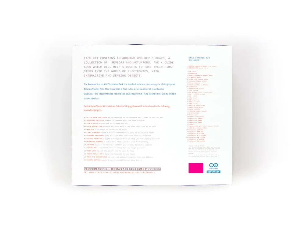 Arduino Starter Kit Classroom Pack FR