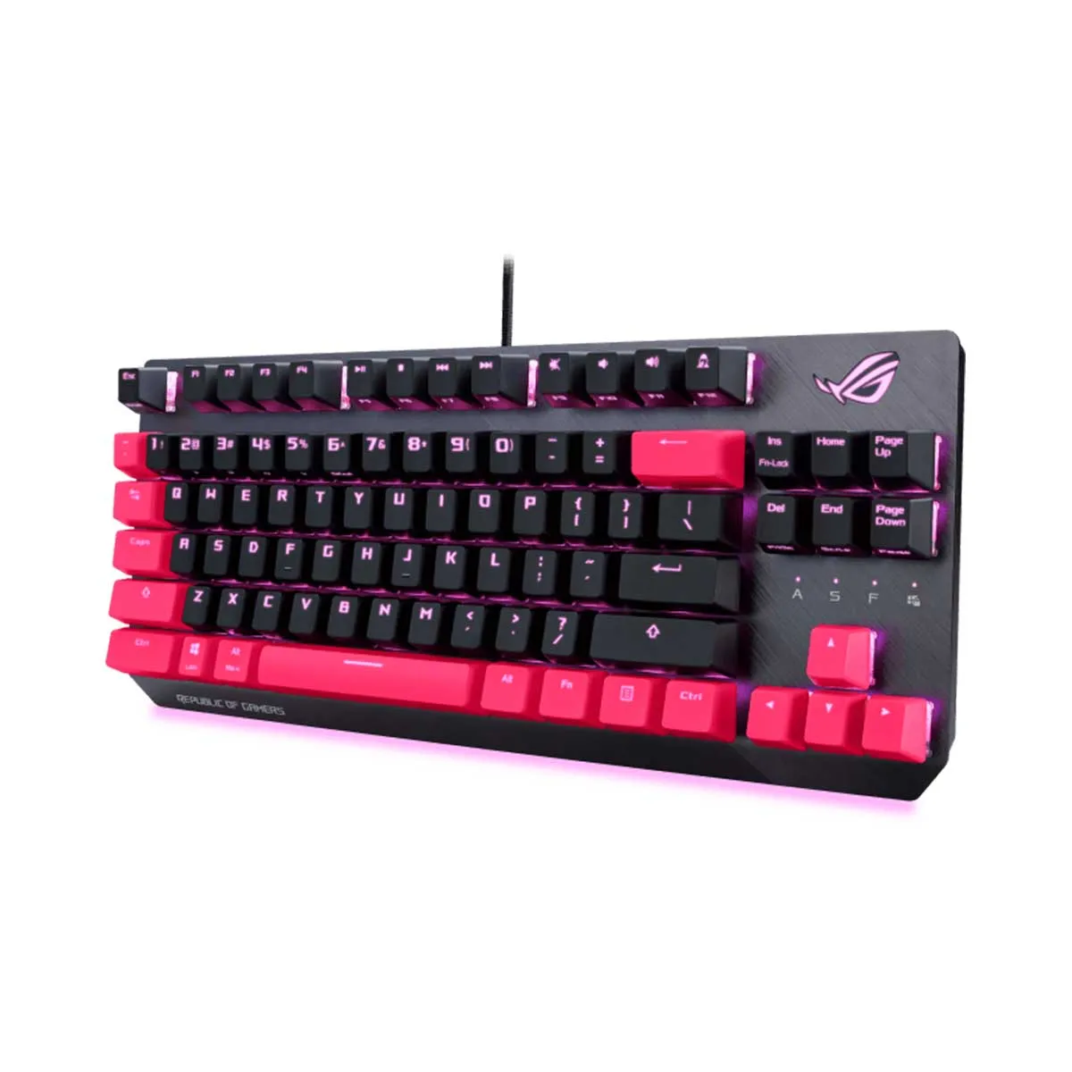ASUS ROG STRIX SCOPE TKL MECHANICAL GAMING KEYBOARD ELECTRO PUNK (CHERRY MX RED SWITCHES)
