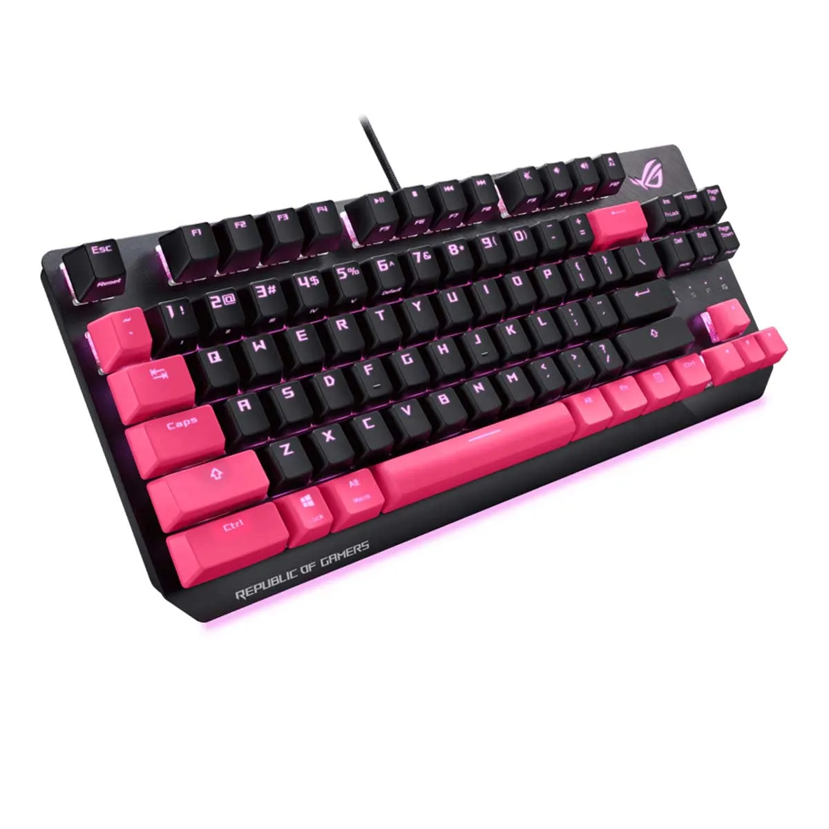 ASUS ROG STRIX SCOPE TKL MECHANICAL GAMING KEYBOARD ELECTRO PUNK (CHERRY MX RED SWITCHES)