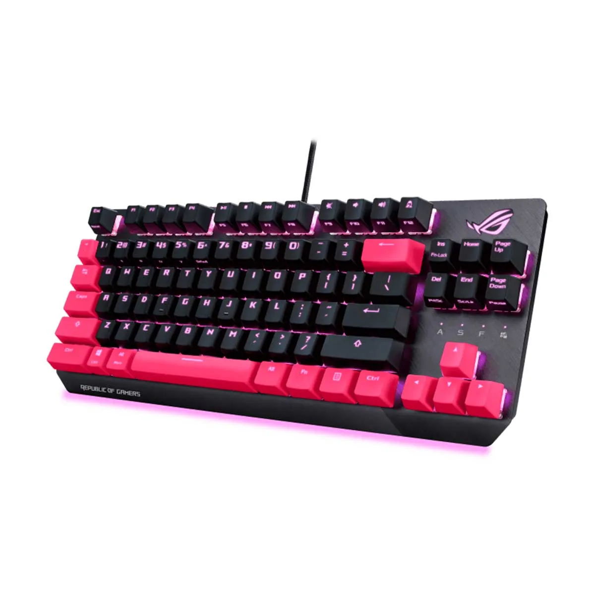 ASUS ROG STRIX SCOPE TKL MECHANICAL GAMING KEYBOARD ELECTRO PUNK (CHERRY MX RED SWITCHES)