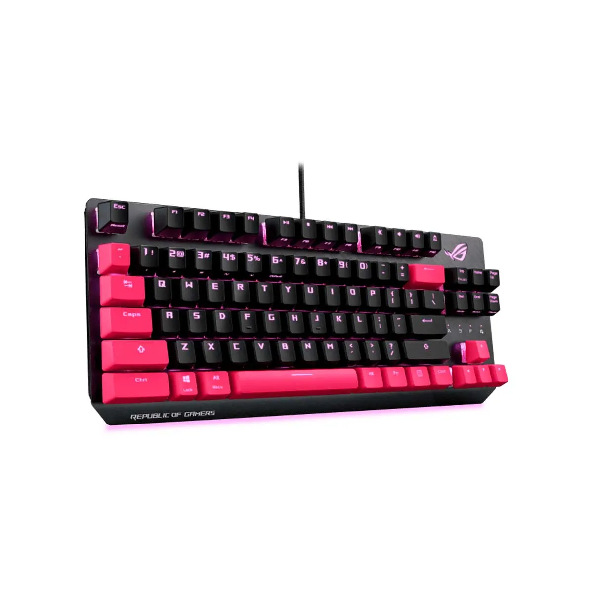 ASUS ROG STRIX SCOPE TKL MECHANICAL GAMING KEYBOARD ELECTRO PUNK (CHERRY MX RED SWITCHES)