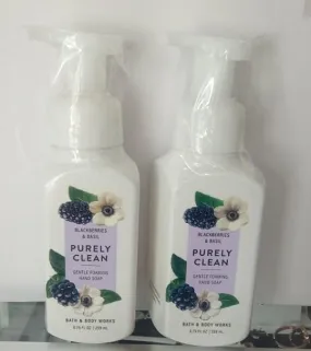 Bath & Body Works - Blackberries & Basil Gentle Foaming Soap (Sold Individually)