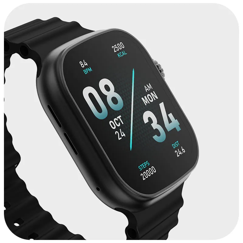 boAt Wave Glory | Smartwatch with 1.96"(4.97 cms) HD Display, BT Calling,  100  Sports Modes, Premium Metal Body