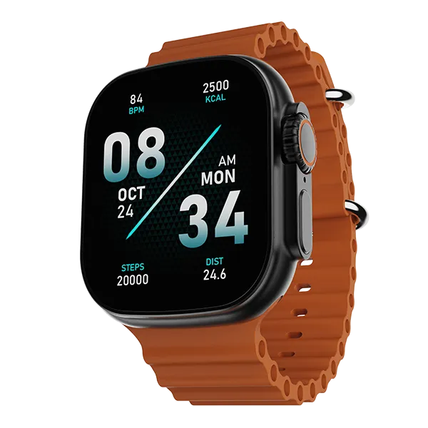 boAt Wave Glory | Smartwatch with 1.96"(4.97 cms) HD Display, BT Calling,  100  Sports Modes, Premium Metal Body