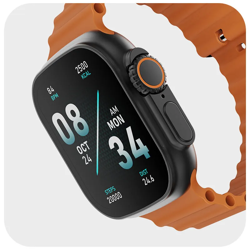 boAt Wave Glory | Smartwatch with 1.96"(4.97 cms) HD Display, BT Calling,  100  Sports Modes, Premium Metal Body