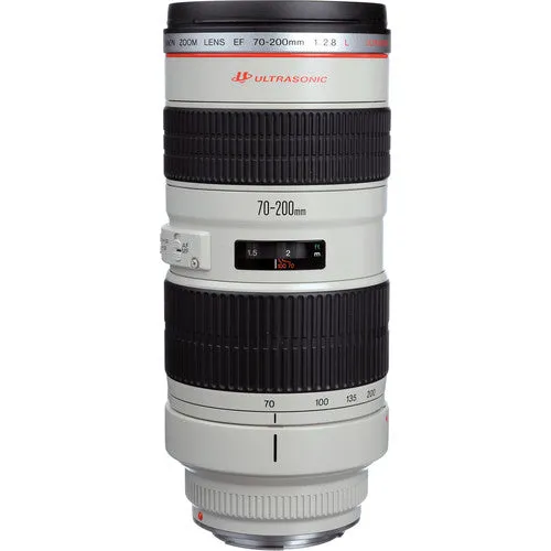 Canon EF 70-200mm f/2.8L USM Lens Bundle with Cleaning Kit, Filter Kits, and Padded Lens Case (International Model)