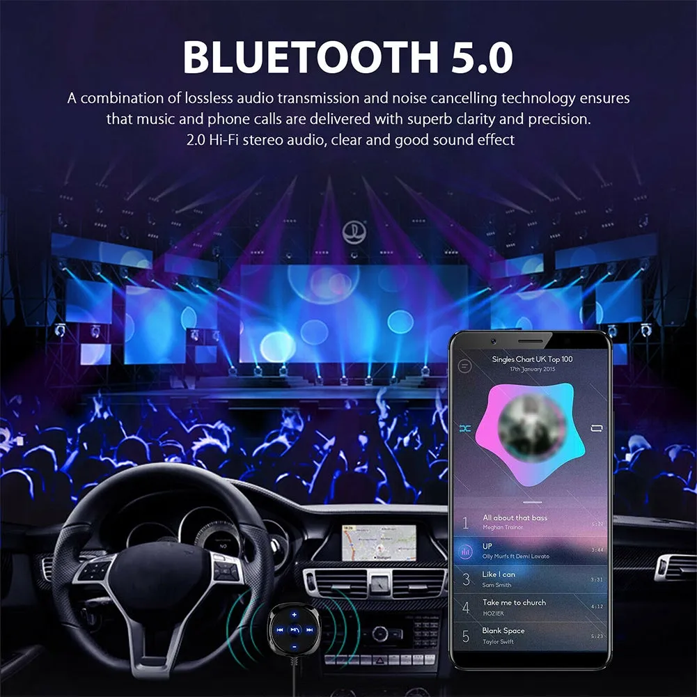 Car  5.0  Bluetooth-compatible  Receiver  Transmitter Mp3 Music