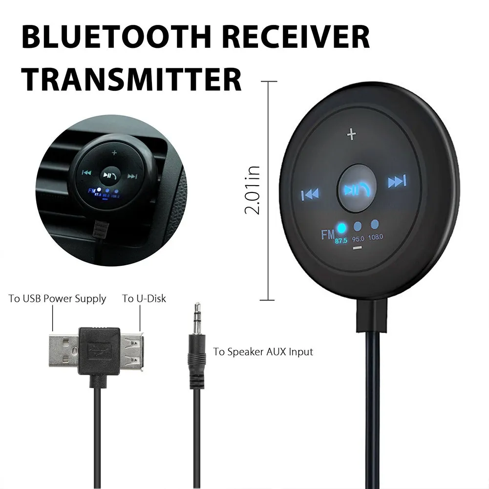Car  5.0  Bluetooth-compatible  Receiver  Transmitter Mp3 Music