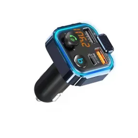 Car Bluetooth-compatible 5.0 Mp3 Player Fm Transmitter One Key