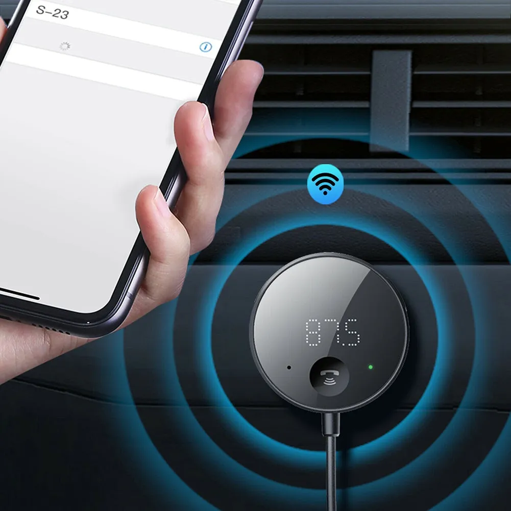 Car Bluetooth-compatible  5.0  Receiver With Microphone