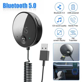 Car Bluetooth-compatible  5.0  Receiver With Microphone