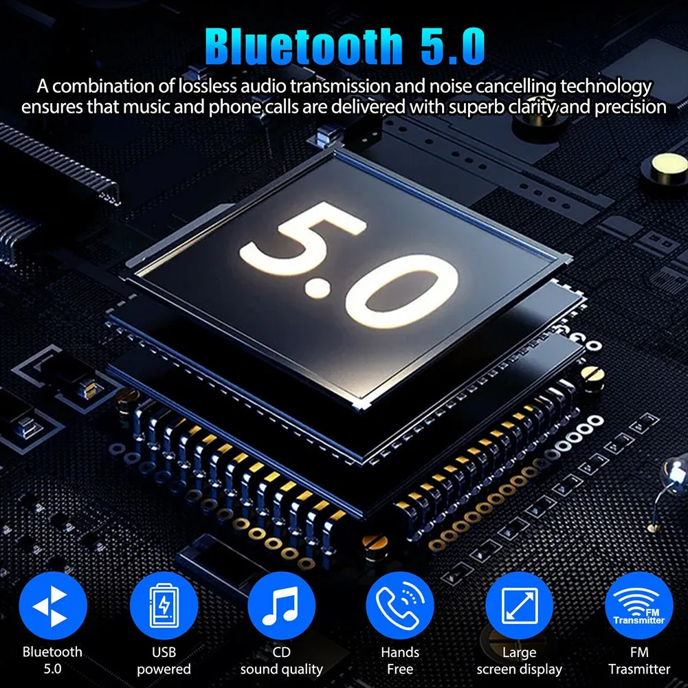 Car Bluetooth-compatible  5.0  Receiver With Microphone