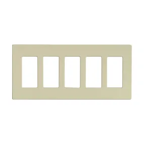 CLARO 5 GANG WALLPLATE AL