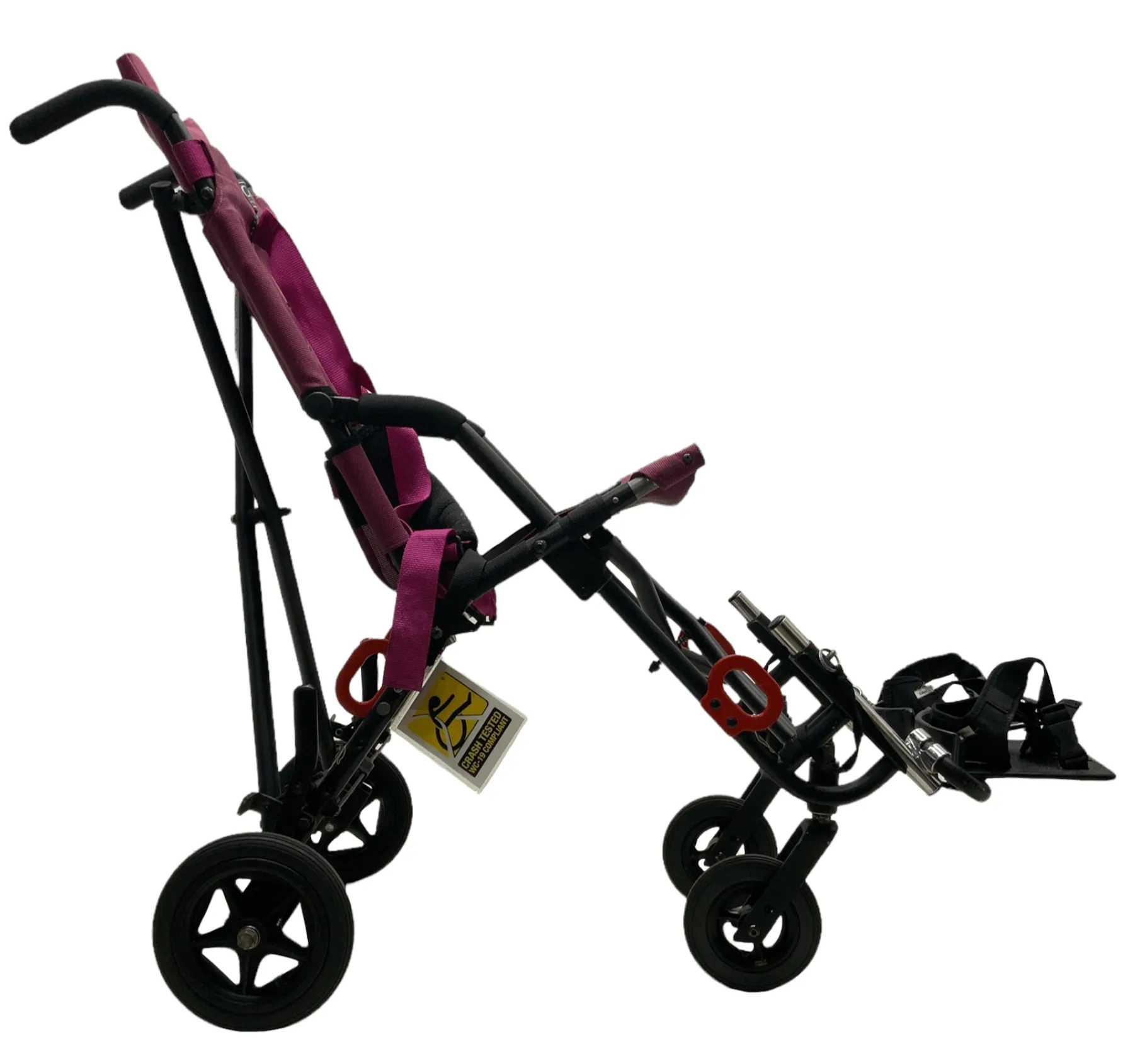 Convaid Cruiser 12 Pediatric Stroller | 12" x 12" Seat | Foldable Stroller | Pink