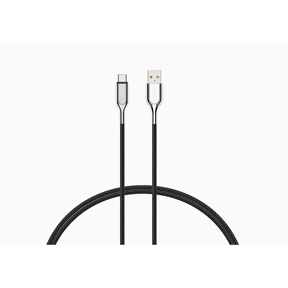 Cygnett Armoured 3AMP/60W 2.0 USB-C to USB-A Cable 2m (Black)