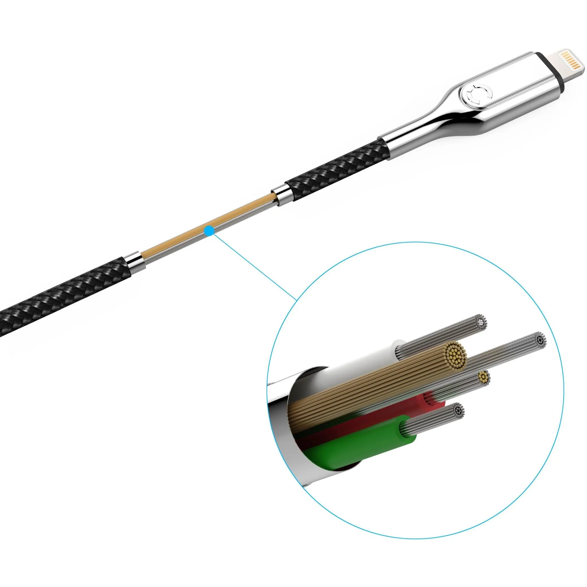 Cygnett Armoured Lightning to USB-A 50cm Cable