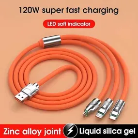 Data Cable | Fast Charging Portable Cord For Travel/Outdoor | Cable & Accessories | With USB Type-C -iOS Smartphones & USB Port | Fast Charger Type-C Retractable USB Cable Pack of 1