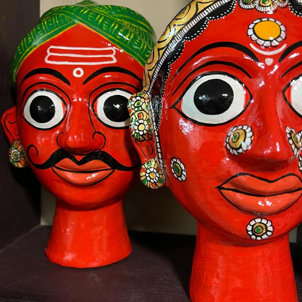 Deep  Red  Cheriyal head