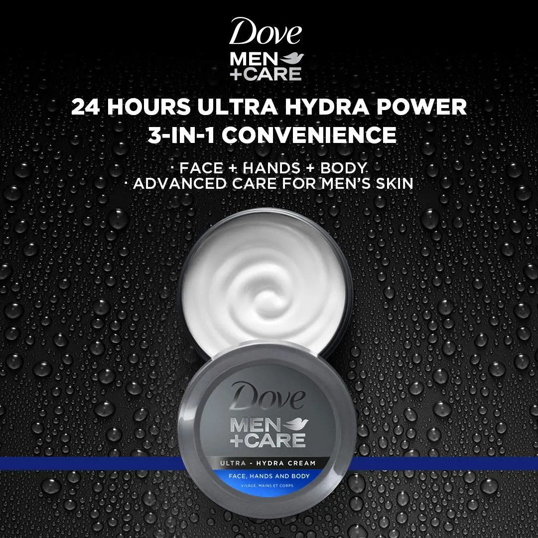 Dove Men Plus Care Ultra   Hydra Cream Care Face, Hand and Body , 2.53 Fl Oz