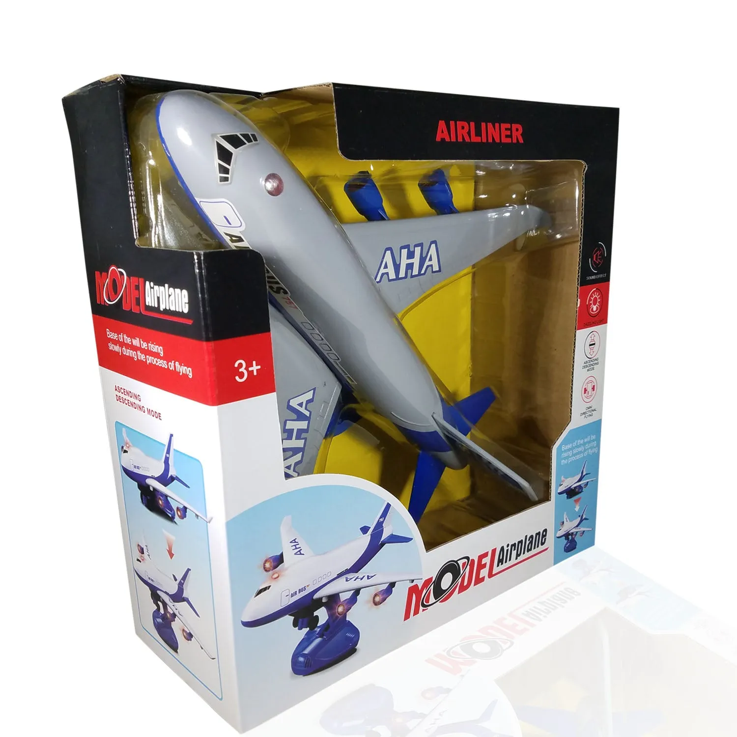 Dual Modes Airbus Model Toy Airplane Realistic Sounds