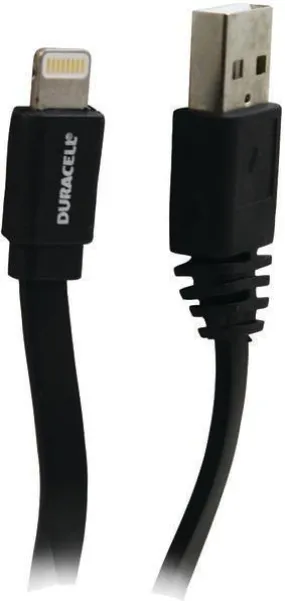 DURACELL DU1310 Charge & Sync 2.1-Amp Lightning to USB Cable (Black)
