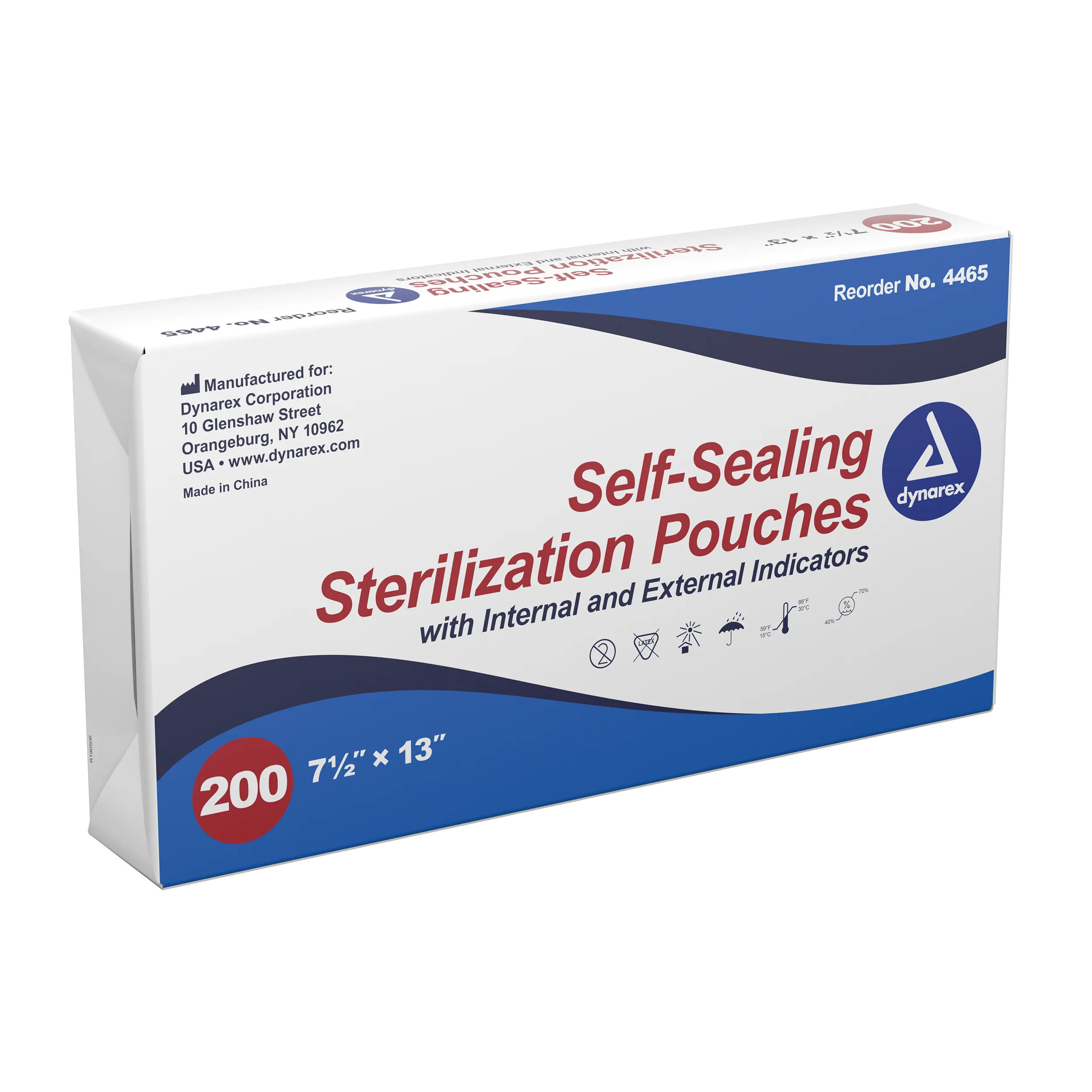 Dynarex - Sterilization Pouches 7.5" x 13"