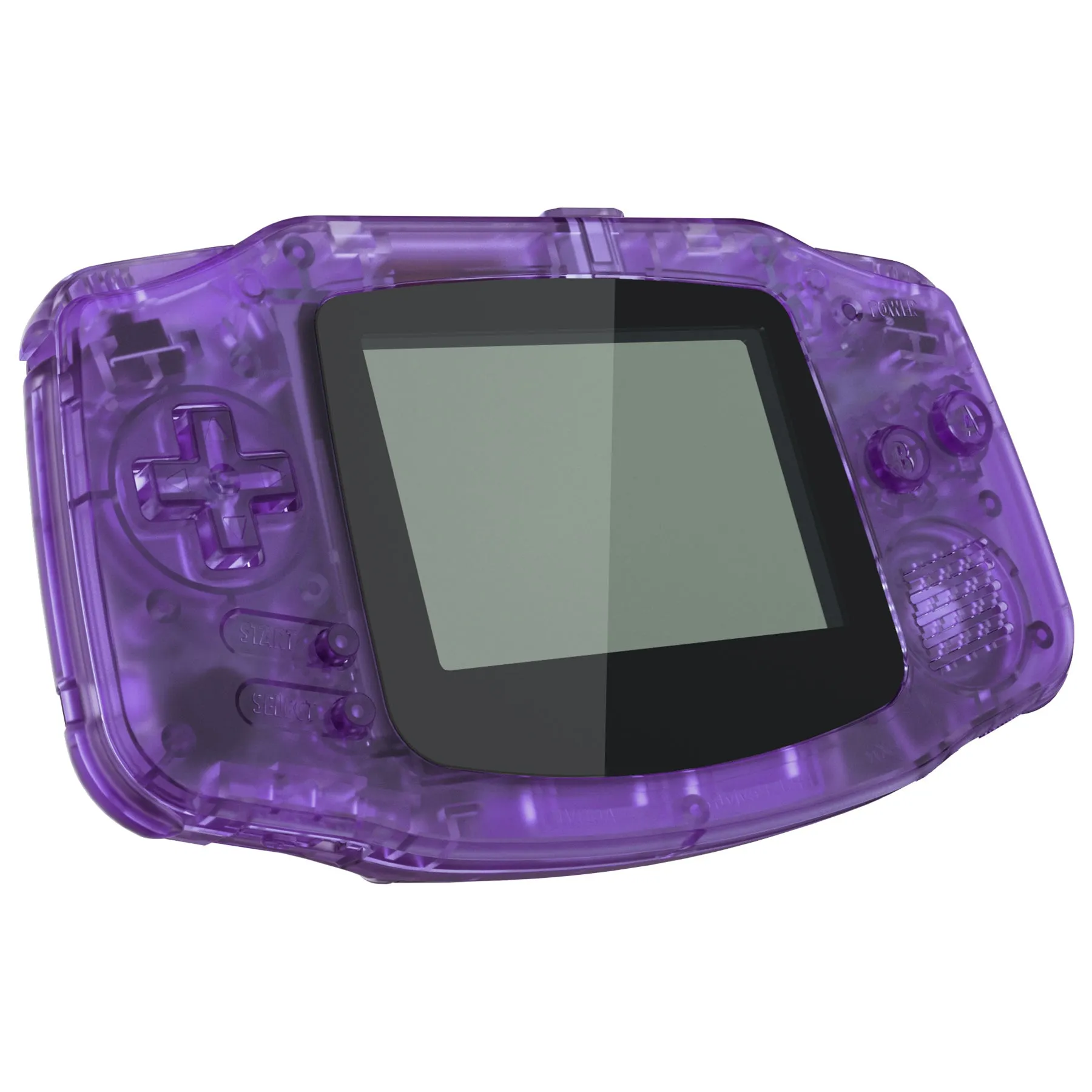 eXtremeRate IPS Ready Upgraded Clear Atomic Purple GBA Replacement Shell Full Housing Cover Buttons for Gameboy Advance – Compatible with Both IPS & Standard LCD – Console & IPS Screen NOT Included - TAGM5005