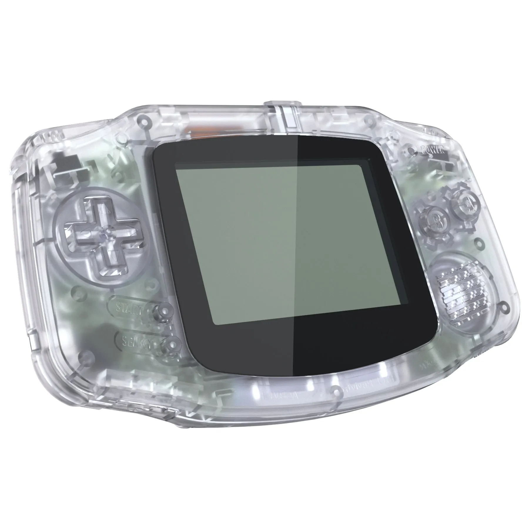 eXtremeRate IPS Ready Upgraded Clear GBA Replacement Shell Full Housing Cover Buttons for Gameboy Advance – Compatible with Both IPS & Standard LCD – Console & IPS Screen NOT Included - TAGM5001